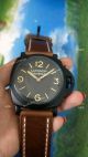 Luminor 1950 3 Days Panerai PAM372 Watch Black Case Red Leather Strap (2)_th.jpg